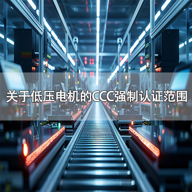 關(guān)于低壓電機(jī)的CCC強(qiáng)制認(rèn)證范圍